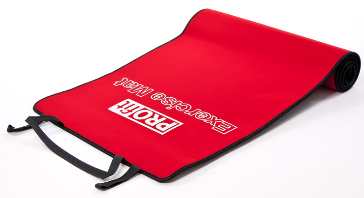 PROfit võimlemismatt 180x60x0,6cm punane-must DK 705