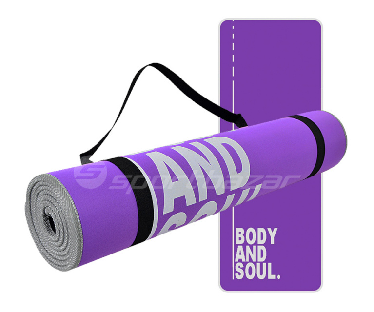 PROfit võimlemismatt Body And Soul 180x60x0,6cm violetne DK 705-N