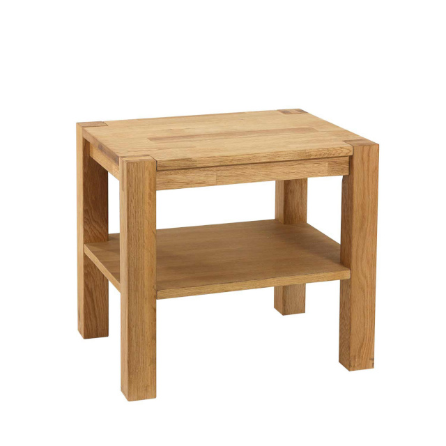 H4Y Öökapp/laud CHICAGO NEW, 50x40xH45cm, riiuliga, puit: tammespoon/MDF, värvus: naturaalne, viimistlus: õlitatud