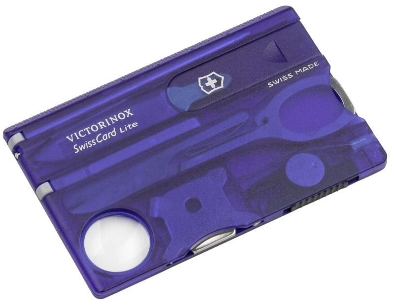 Victorinox taskunuga SWISSCARD LITE sinine transparent