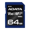 ADATA mälukaart Premier Pro SDXC UHS-I U3 64GB (Video Full HD) Retail