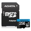ADATA mälukaart microSDXC Premier 256GB Class10 100/25 MB/s + adapter