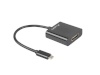 Lanberg adapter AD-UC-HD-01 (USB 3.1 typu C M - HDMI F; 0,15m; kolor must)