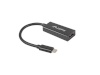 Lanberg adapter AD-UC-DP-01 (USB 3.1 typu C M - DisplayPort F; 0,15m; kolor must)