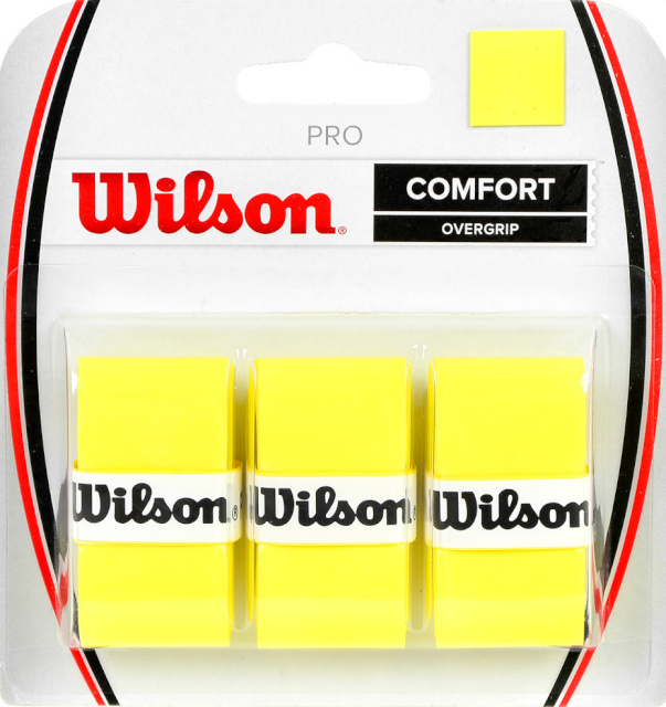 Wilson reketigrip Pro Comfort Overgrip kollane 3tk WRZ4014YE