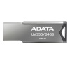 ADATA mälupulk UV350 64GB, USB 3.1, hõbedane
