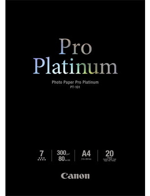 Canon fotopaber PT-101 Photo Paper Pro Platinum, A4 20 lk.