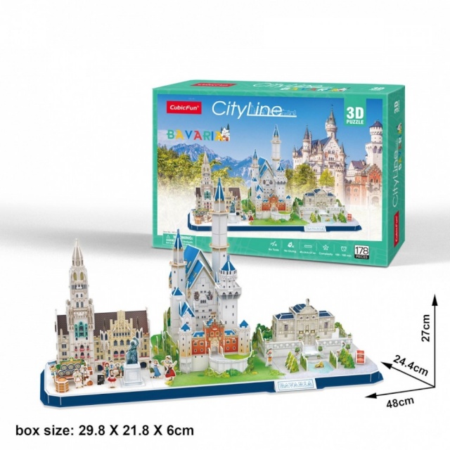 Cubicfun pusle 306-20267 3D City Line Bavaria