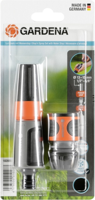 Gardena otsik Stop 'n' Spray Set, 13mm 1/2, hall/oranž