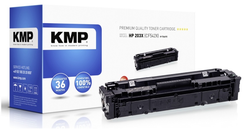 KMP tooner H-T246YX kollane Asendustoode: CF 542 X