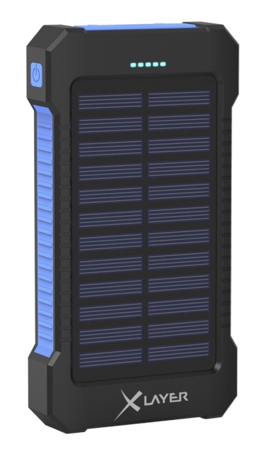 XLayer akupank päikesepatereidel PLUS Solar must/sinine 8000mAh