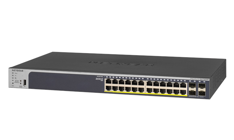 Netgear switch smart GS728TPP-200EUS (24x 10/100/1000Mbps)