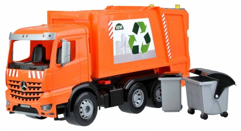 Lena mängu prügiauto LEN-04614 Garbage Truck Arocs Worxx in box