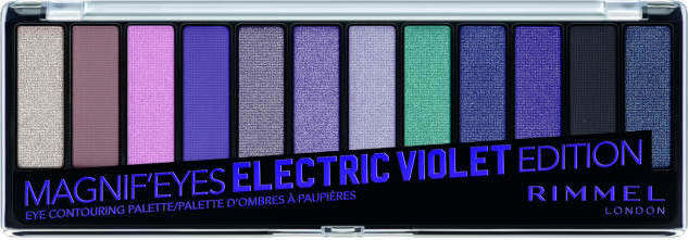 Rimmel London lauvärvi palett Magnif'eyes 008 - electric violet