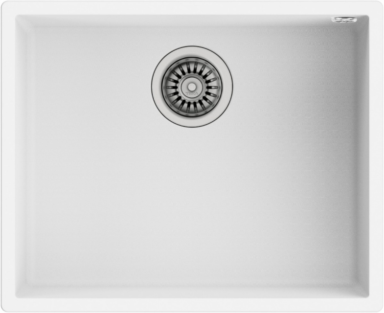 Teka kraanikauss Sink suspended SQUARE 50.40 TG valge