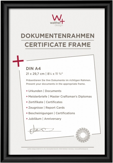 Walther pildiraam Trendstyle 21x29,7 Plastic must