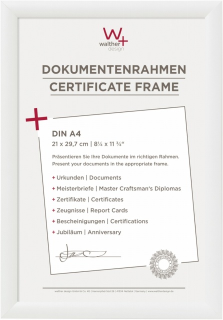 Walther pildiraam Trendstyle 21x29,7 Plastic valge