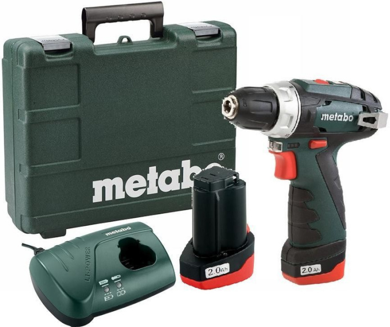 Metabo akutrell PowerMaxx Basic + 2x 2,0Ah 10,8V akut