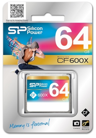 Silicon Power mälukaart CF 64GB 600x