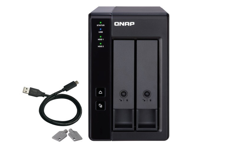 QNAP kettaboks TR-002 2bay 3.5" external Enclosure RAID