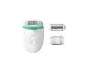 Philips epilaator Satinelle Essential Corded Compact Epilator BRE245/00 White-Green, valge-roheline