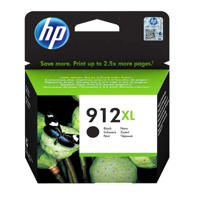 HP tindikassett 912xl must