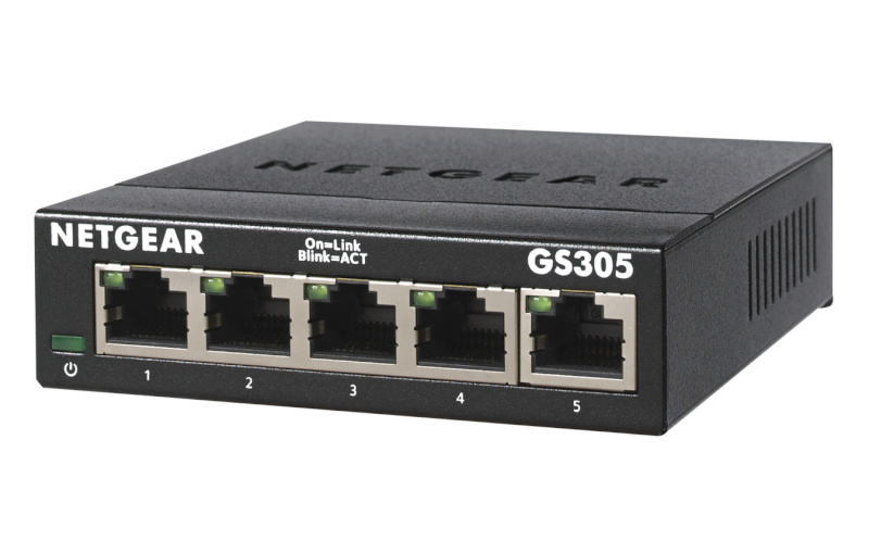 Netgear switch GS305-300PES (5x 10/100/1000Mbps)