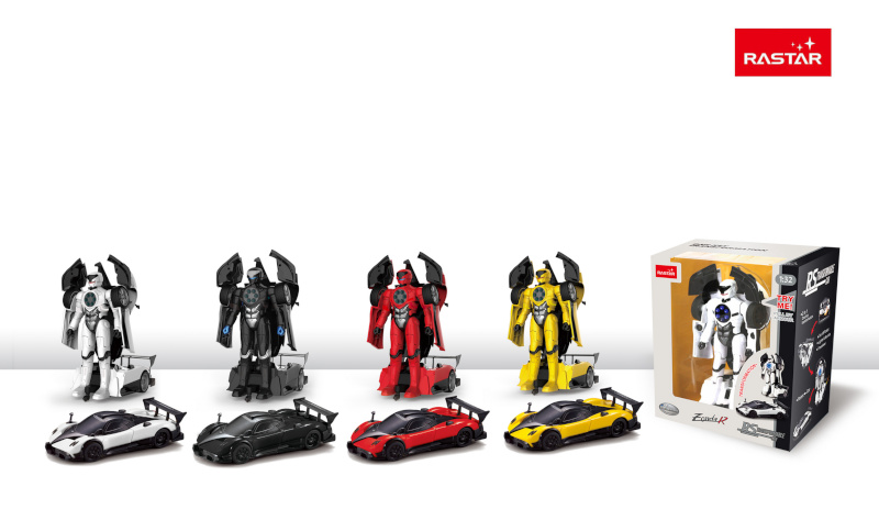 RASTAR Die cast 1/32 Pagani Zonda R transformeeruv auto, asst., 61900