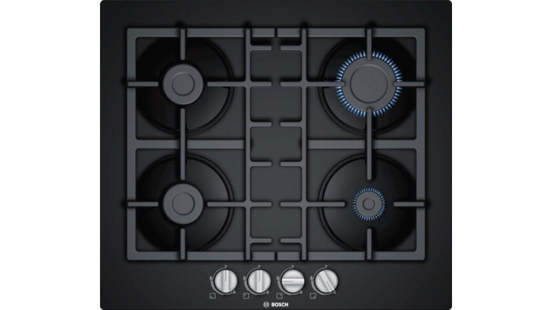 Bosch integreeritav gaasi-pliidiplaat PNP6B6B90 Series 4 Gas Hob 60cm, must