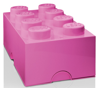 LEGO klotsikast Storage brick (4004) roosa