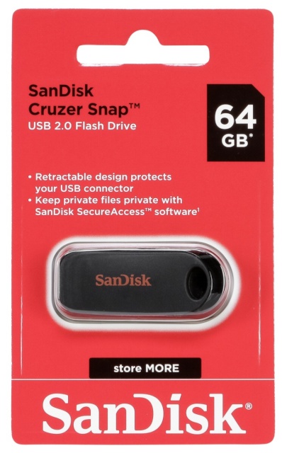 Sandisk mälupulk Cruzer Snap 64GB USB 2.0 SDCZ62-064G-G35