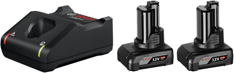 Bosch akulaadija GAL 12V-40 + 2x 6.0Ah Rechargeable Battery