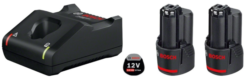 Bosch aku Basic Starter Set 2x2.0Ah + GAL 12V-40