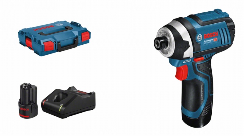 Bosch akulööktrell GDR 12V-105 Cordless Drill Driver + 2x aku GBA 12V 2.0Ah