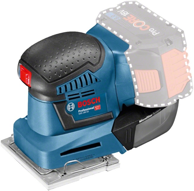 Bosch akutaldlihvmasin GSS 18V-10 Professional, ilma akuta