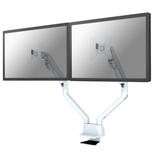 Neomounts By NewStar lauakinnitus Dual Flat Screen Desk Mount FPMA-D750DWHITE, valge