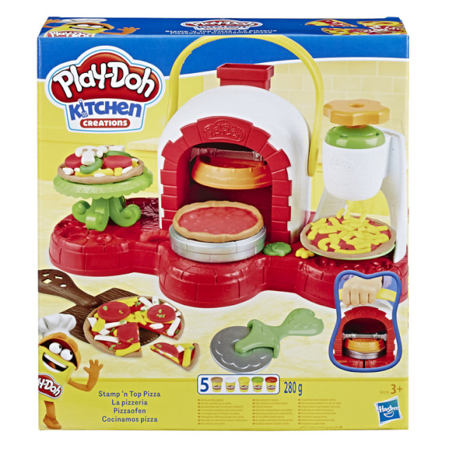 Play-Doh voolimiskomplekt Kitchen Creations Stamp 'n Top Pizza, E4576