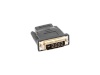 Lanberg adapter AD-0010-BK (HDMI F - DVI-D (24+1) M; kolor must)