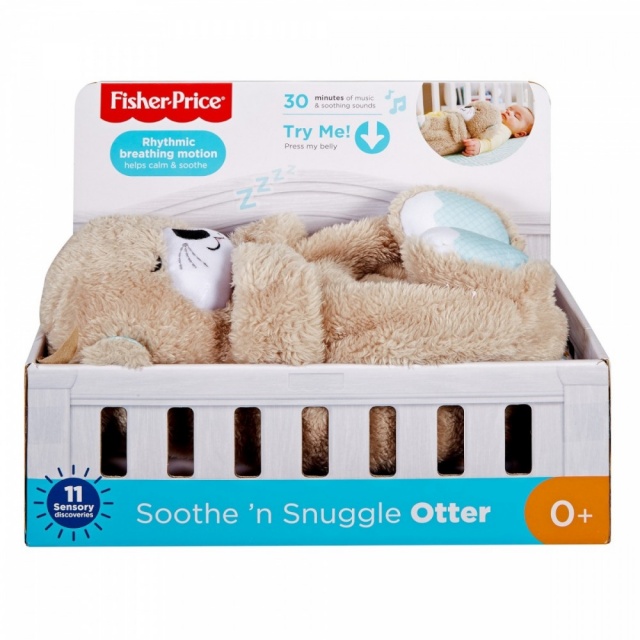 Fisher Price rahustav mänguasi saarmapoiss Soothe'n Snuggle Otter (FXC66)