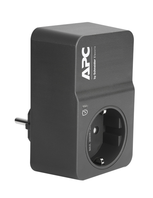 APC HOME/OFFICE SURGEARREST 1 OUTLET 230V, BLACK