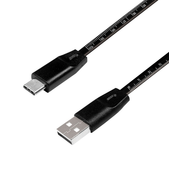LogiLink USB-A 2.0 kaabel USB-A male to USB-C male, must, 1m