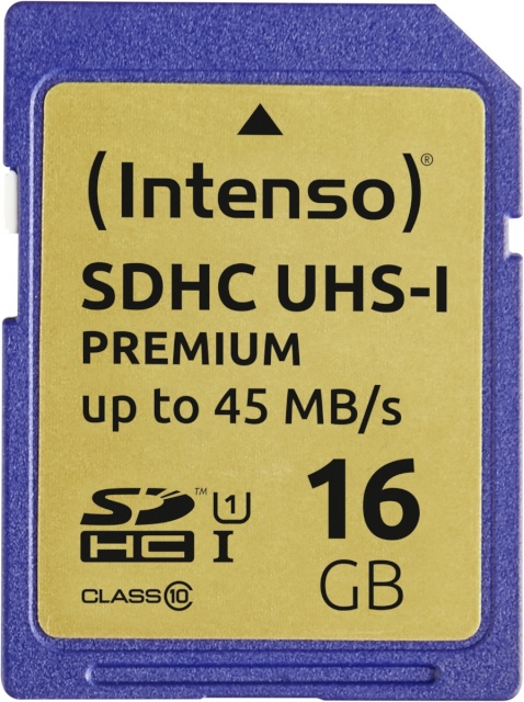 Intenso mälukaart SDHC 16GB Class 10 UHS-I Premium