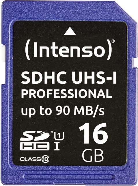 Intenso mälukaart SDHC 16GB Class 10 UHS-I Professional