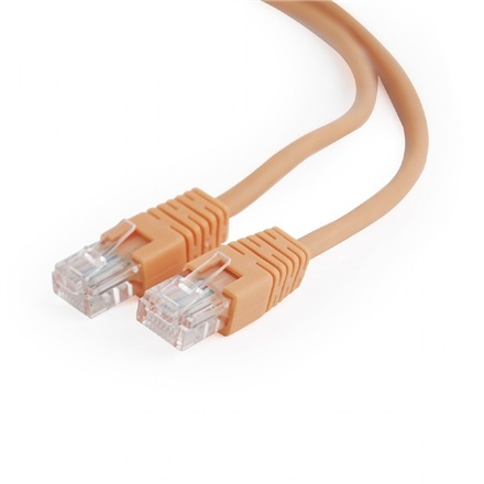 Gembird PP12-1M/O oranž Patch cord cat. 5E molded strain relief 50u"