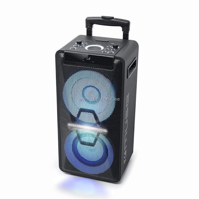 Muse muusikasüsteem torn CD Aku 300W must