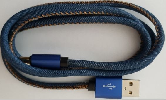Gembird kaabel Cable USB 2.0 Type C Premium jeans 1 m