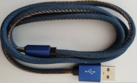Gembird kaabel Cable USB 2.0 Type C Premium jeans 1 m