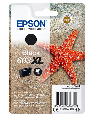 Epson tindikassett Single Pack must 603xl Ink