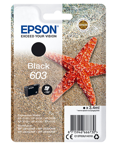 Epson tindikassett Single Pack must 603 Ink