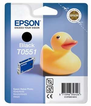 Epson tindikassett T0551 must